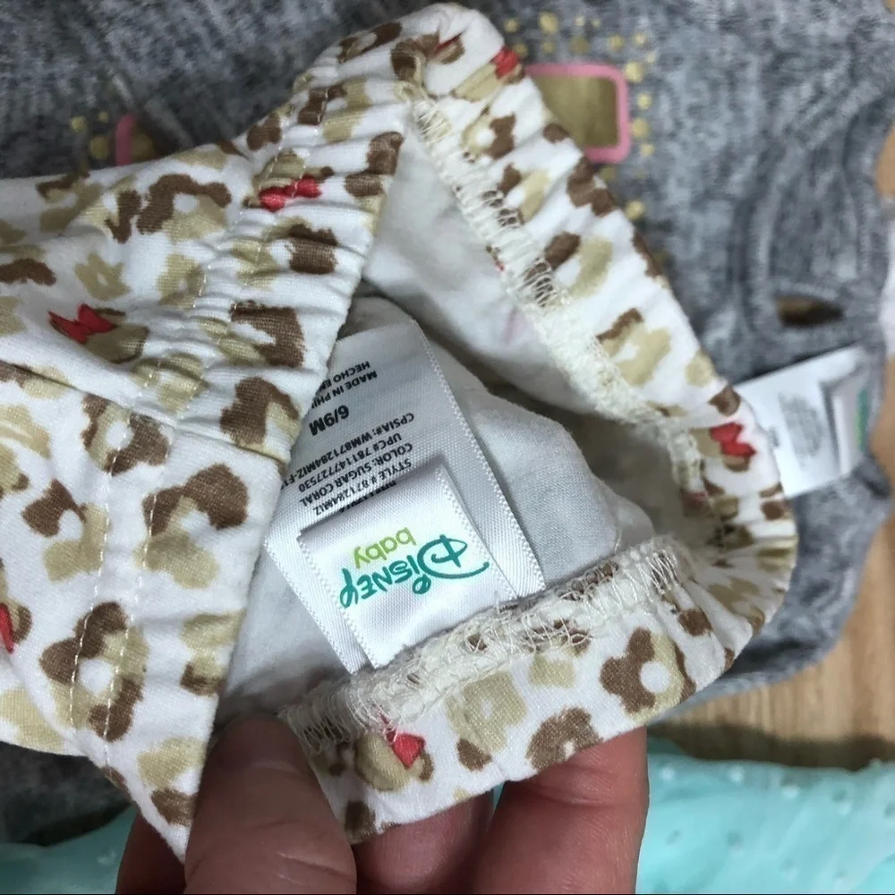 6-9 Month Outfit Bundle Minnie Mouse Cheetah Kids